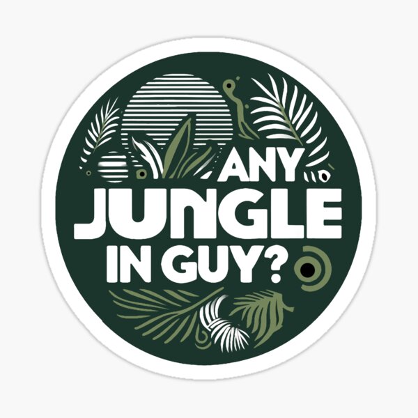 Vista previa del artículo con la obra «¿Hay selva en Guy? Música de jungla y diseño de cultura rave», diseñado y vendido por PixelPerfectWickedDesigns.