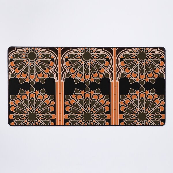 Item preview, Three Decorated Arches in Black and Orange designed and sold by Tarjiart.