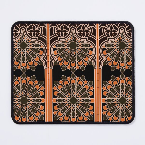 Item preview, Three Decorated Arches in Black and Orange designed and sold by Tarjiart.