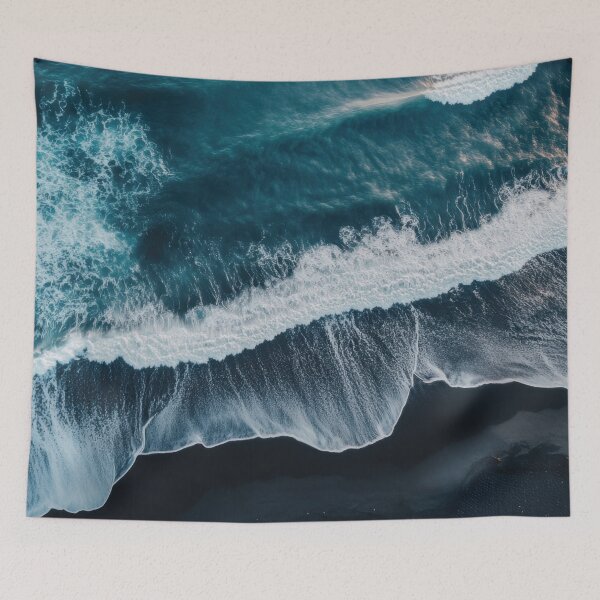 Item preview, Waves crashing on a serene shoreline designed and sold by anytka.