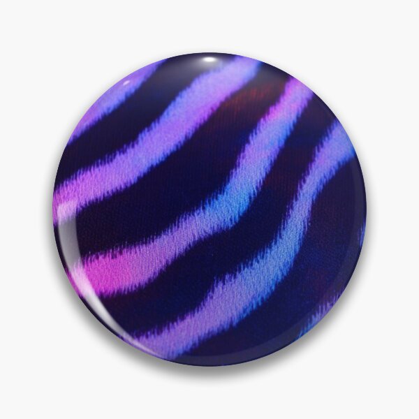 Item preview, Cyberpunk Zebra Fur – Neon Pink & Blue Animalistic Pattern designed and sold by ArtiQreate.