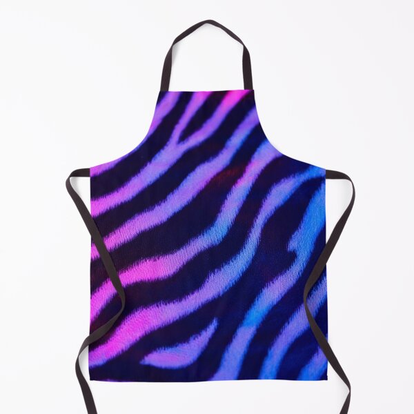 Item preview, Cyberpunk Zebra Fur – Neon Pink & Blue Animalistic Pattern designed and sold by ArtiQreate.