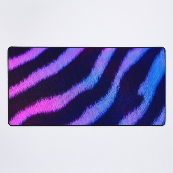 Item preview, Cyberpunk Zebra Fur – Neon Pink & Blue Animalistic Pattern designed and sold by ArtiQreate.