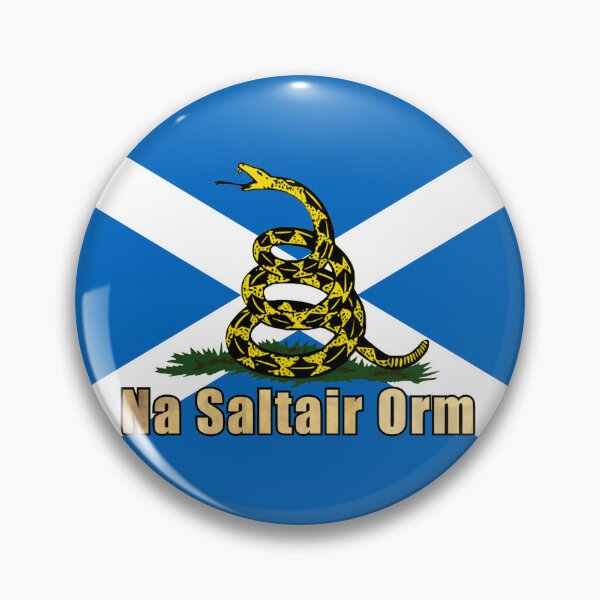 Item preview, Scottish Gaelic national Saltire Gadsden Flag (Nàiseantach na h-Alba bratach ‘na saltair orm’) designed and sold by JonathanR1994.