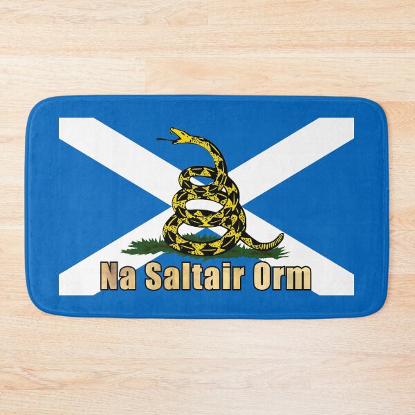 Item preview, Scottish Gaelic national Saltire Gadsden Flag (Nàiseantach na h-Alba bratach ‘na saltair orm’) designed and sold by JonathanR1994.