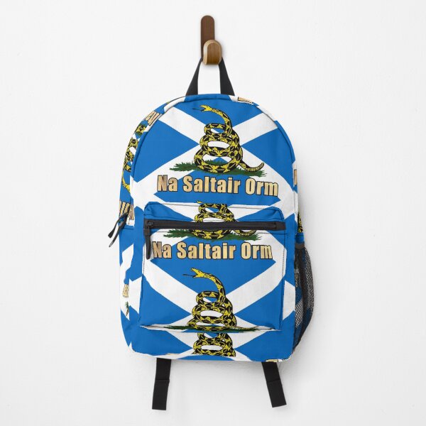 Item preview, Scottish Gaelic national Saltire Gadsden Flag (Nàiseantach na h-Alba bratach ‘na saltair orm’) designed and sold by JonathanR1994.