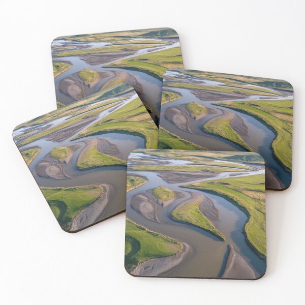 Item preview, Winding river through green hills designed and sold by anytka.