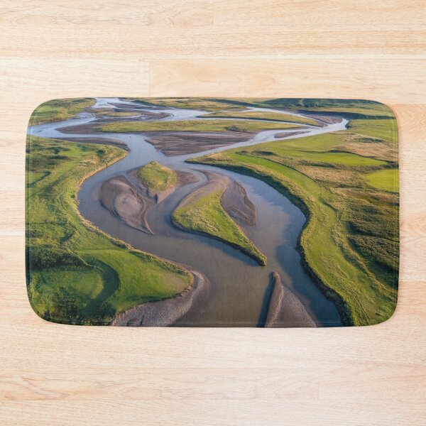 Item preview, Winding river through green hills designed and sold by anytka.