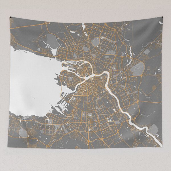 Item preview, Saint Petersburg City Map of Russia - Bauhaus designed and sold by deMAP.