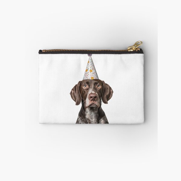 Item preview, Cute German Shorthaired Pointer dog with Party Hat Birthday Celebration designed and sold by LazyOwlStore.