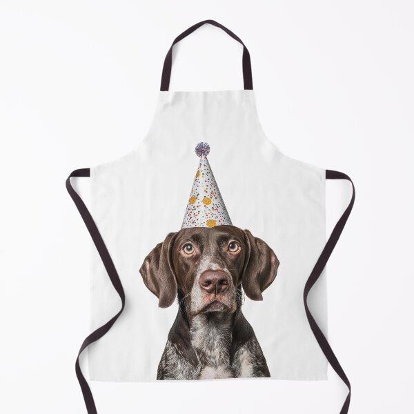 Item preview, Cute German Shorthaired Pointer dog with Party Hat Birthday Celebration designed and sold by LazyOwlStore.