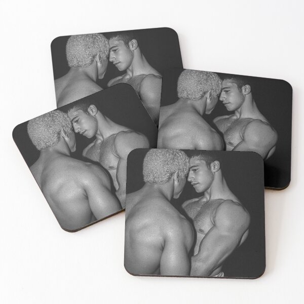 Item preview, Intimate Hairy Chest Wrestlers Athlete Portrait designed and sold by Atlas Kai.
