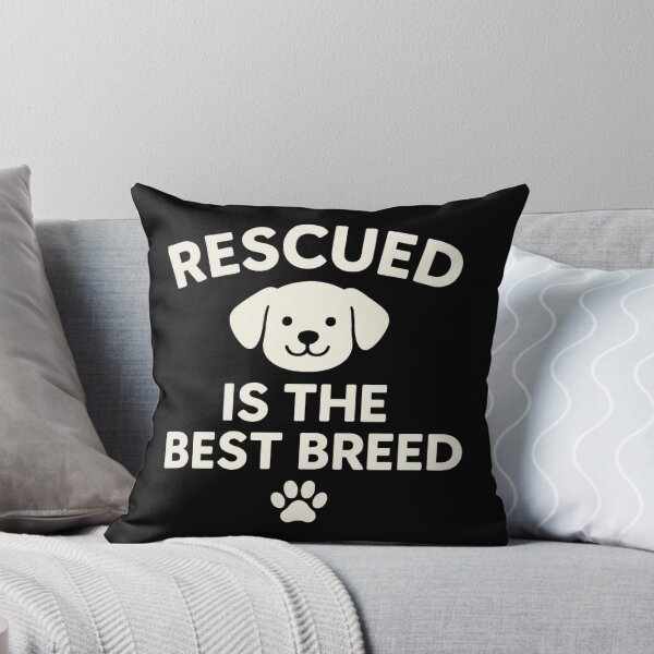 Item preview, Rescued Is the Best Breed | Minimal Dog Rescue T-Shirt for Pet Lovers designed and sold by Just You Tee | Say It Loud, Wear It Proud.