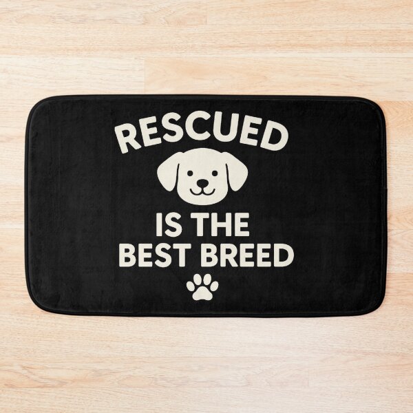 Item preview, Rescued Is the Best Breed | Minimal Dog Rescue T-Shirt for Pet Lovers designed and sold by Just You Tee | Say It Loud, Wear It Proud.