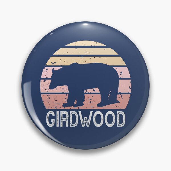 Item preview, Girdwood Alaska Retro Bear designed and sold by Esskay Designs.