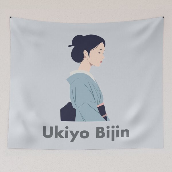 Item preview, Ukiyo Bijin - Elegant Japanese Woman in Kimono designed and sold by store-wasabi.