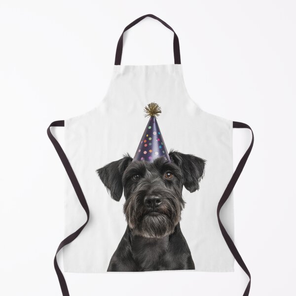 Item preview, Cute Giant Schnauzer dog with Party Hat Birthday Celebration designed and sold by LazyOwlStore.