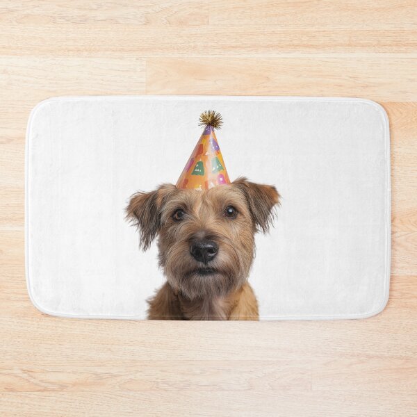 Item preview, Cute Glen of Imaal Terrier dog with Party Hat Birthday Celebration designed and sold by LazyOwlStore.