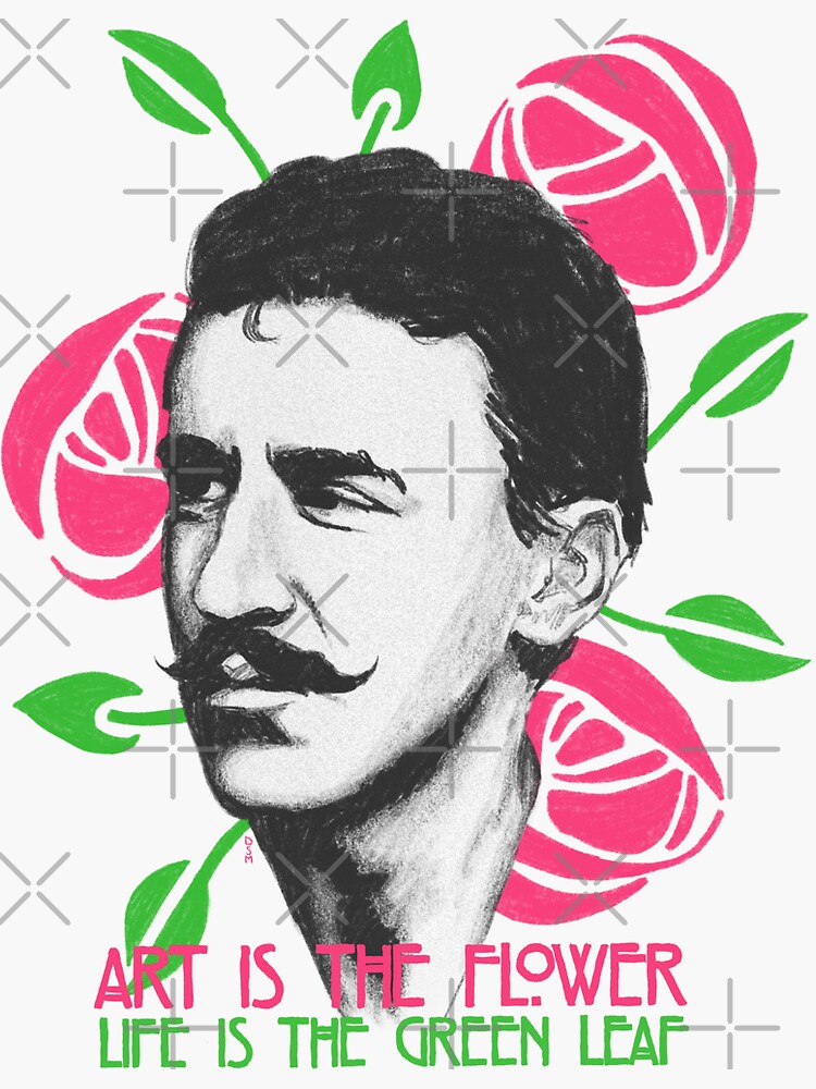 Thumbnail 3 of 3, Sticker, Art is the Flower designed and sold by TheRandomFactor.