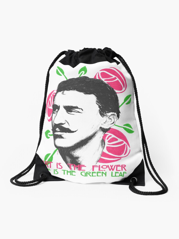 Thumbnail 1 of 3, Drawstring Bag, Art is the Flower designed and sold by TheRandomFactor.