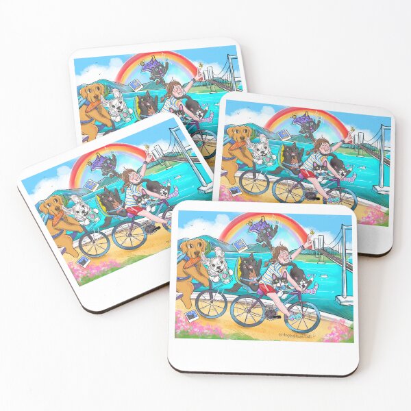 Item preview, Whiskers in the Wind: Pawfect day cycling the Seto Sea  designed and sold by HappyPawtraits.