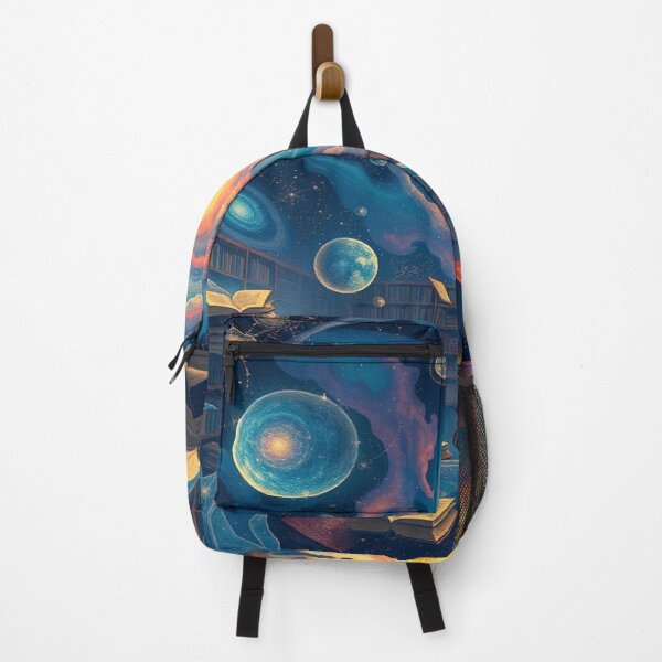Item preview, Floating Cosmic Library – Books and constellations merge in a surreal galaxy designed and sold by FotoworldEdel.
