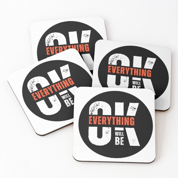 Item preview, Everything Will Be OK - Uplifting Mental Health Design designed and sold by chawezi.