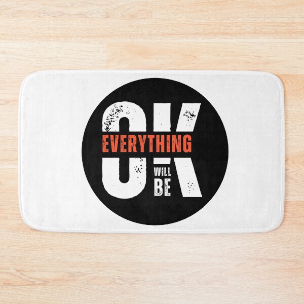 Item preview, Everything Will Be OK - Uplifting Mental Health Design designed and sold by chawezi.