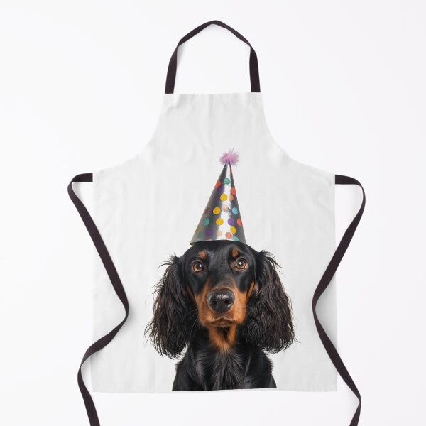 Item preview, Cute Gordon Setter dog with Party Hat Birthday Celebration designed and sold by LazyOwlStore.