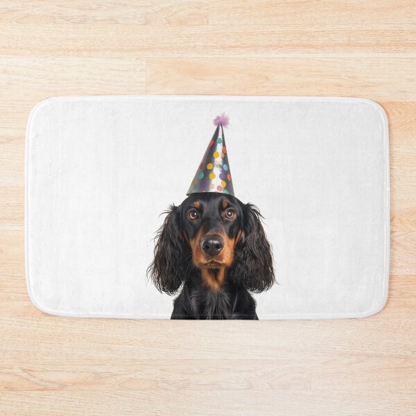 Item preview, Cute Gordon Setter dog with Party Hat Birthday Celebration designed and sold by LazyOwlStore.