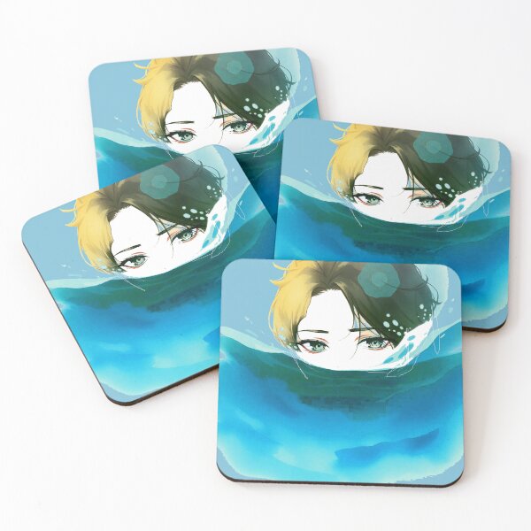 Item preview, women face ,abstract  water color simple painting style  blue white designed and sold by  Mudikeys.