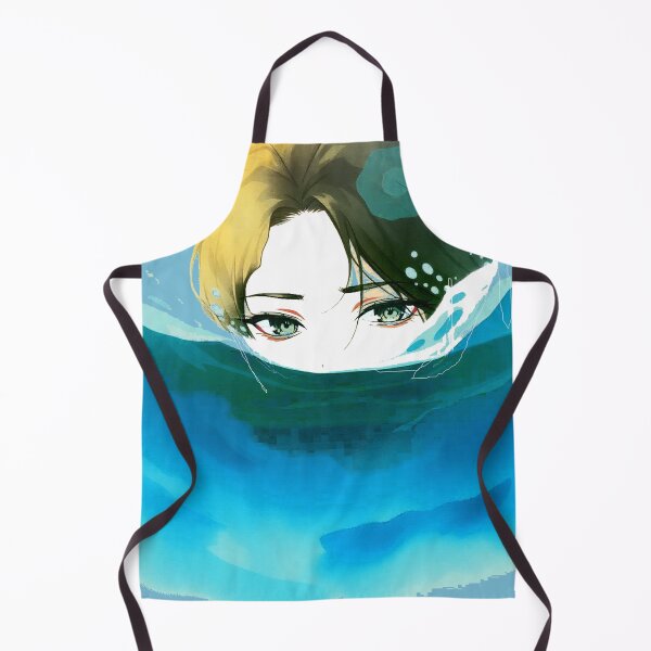 Item preview, women face ,abstract water color simple painting style blue white designed and sold by Mudikeys.