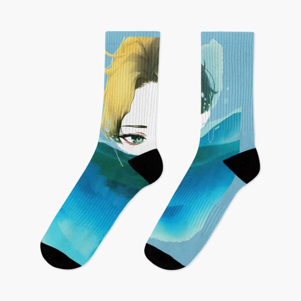 Item preview, women face ,abstract water color simple painting style blue white designed and sold by Mudikeys.