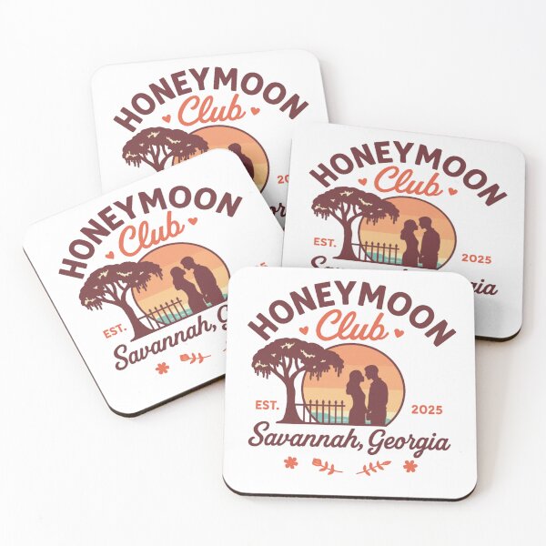 Item preview, Honeymoon Club Savannah GA est. 2025 – Romantic Southern Sunset Design for Newlyweds, City Strolls & Wedding Keepsakes designed and sold by Memorph.
