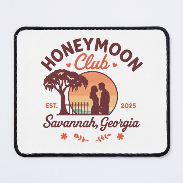 Item preview, Honeymoon Club Savannah GA est. 2025 – Romantic Southern Sunset Design for Newlyweds, City Strolls & Wedding Keepsakes designed and sold by Memorph.
