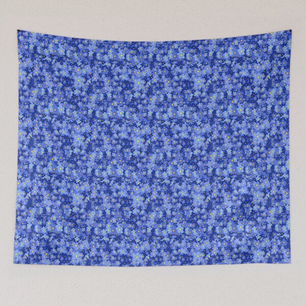 Artikelvorschau, Wald kleine blaue Blumen nahtlose Muster entworfen und verkauft von Jude.myart4u.