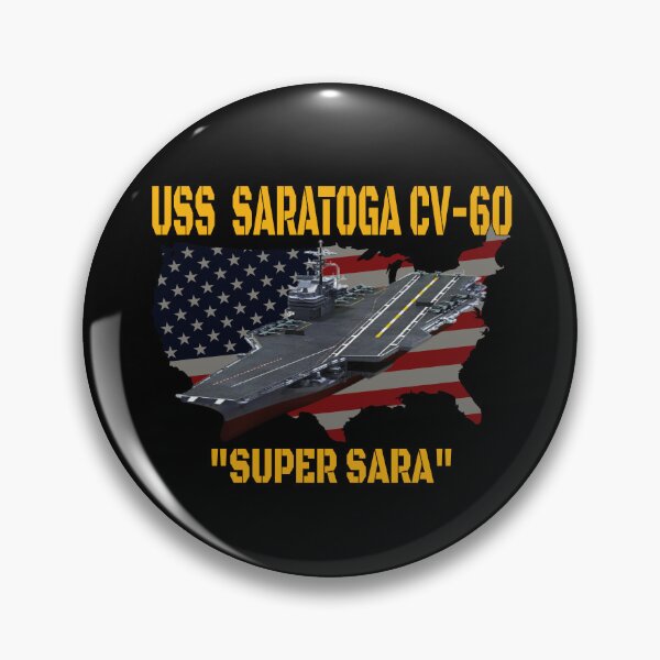Item preview, Aircraft Carrier USS Saratoga CV-60 Veterans Day designed and sold by ArtStudioKY.