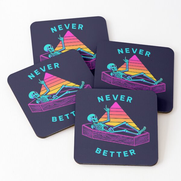 Item preview, Never Better Vapor Wave Skeleton designed and sold by DreamCraze.