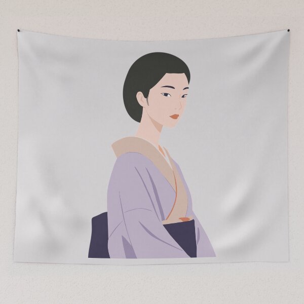 Item preview, Ukiyo Bijin - Elegant Japanese Woman in Kimono designed and sold by store-wasabi.
