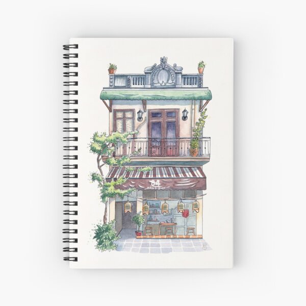 Elodie Plume - Hang Quat Coffee Shop, Hanoï, Vietnam Cahier à spirale