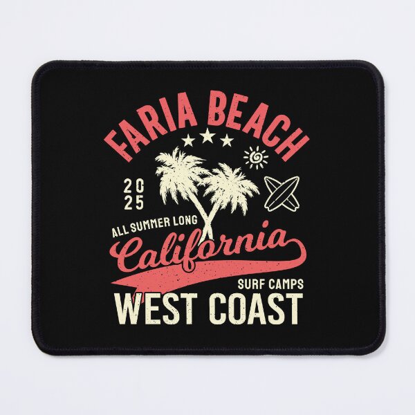 Item preview, Faria Beach Surf Camp Surfing Ventura County California designed and sold by eclecTEEq.