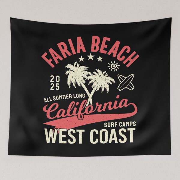 Item preview, Faria Beach Surf Camp Surfing Ventura County California designed and sold by eclecTEEq.