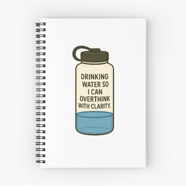 Item preview, Beber agua para poder pensar con claridad Diseño divertido de hidratación designed and sold by allogy.