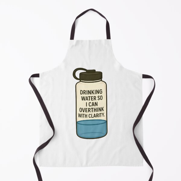 Item preview, Drinking Water So I Can Overthink With Clarity Funny Hydration Design designed and sold by allogy.