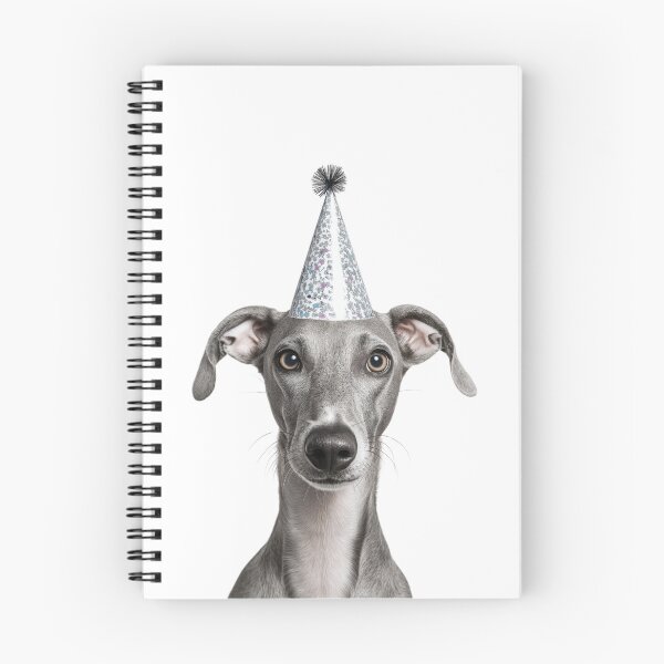 Artikelvorschau, Niedlicher Windhund mit Partyhut Geburtstagsfeier entworfen und verkauft von LazyOwlStore.