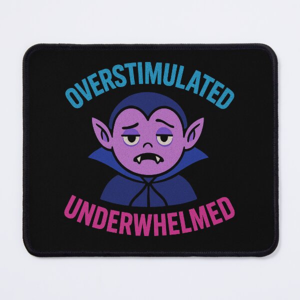 Item preview, Overstimulated and Underwhelmed Cute Vampire designed and sold by DreamCraze.