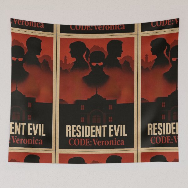 Item preview, Resident Evil Code Veronica Minimalist Silhouette Art designed and sold by MemoirsofaGamer.