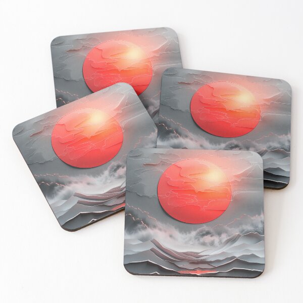 Item preview, Crimson Horizon Waves designed and sold by ShadowAndSlate.