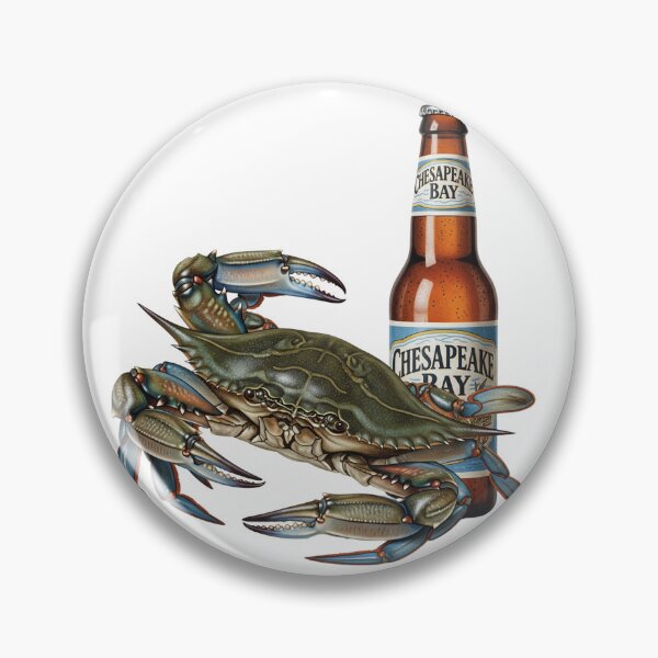 Item preview, Chesapeake Bay crabs and beer designed and sold by Jessica Brauer Design's.
