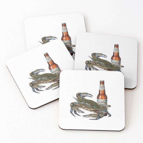 Item preview, Chesapeake Bay crabs and beer designed and sold by Jessica Brauer Design's.